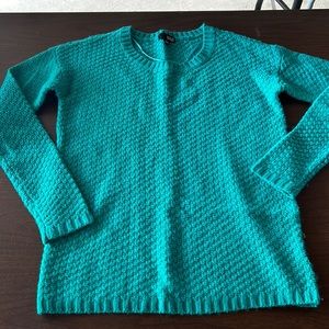 A.n.a. Womens Cable Knit Sweater Long Sleeve Green Small LIKE NEW